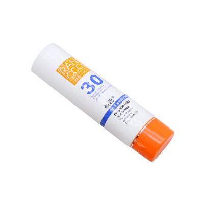 China 80g Cosmetic Customs Made Plastic Squeeze Tubes Cosmetics Sunscreen Soft Bottle Offset Printing Tube for sale