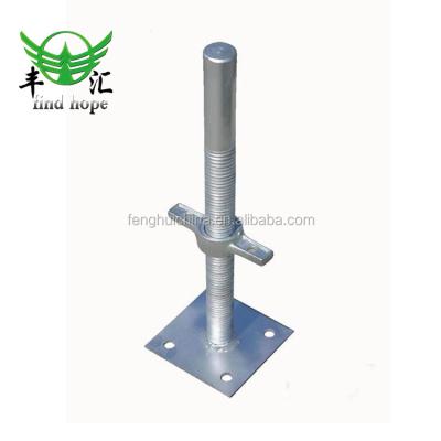 China Q195 / Q235 / Q345 Cangzhou U head jack adjustable base / scafolding screw jack for sale