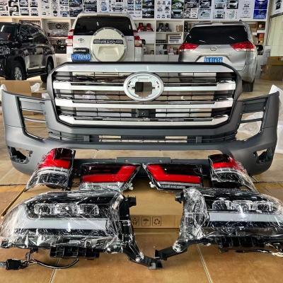 China PMMA+ABS+Aluminum headlight car headlight head light for toyota land cruiser lc300 for sale