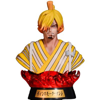 China MODEL TOY 16CM Anime Sanji Bust One Piece LED Action Number Control Light PVC Model Toy for sale