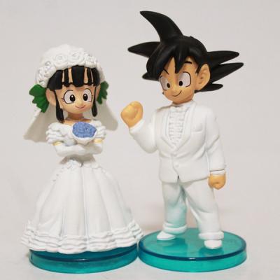 China Japanese Decoraive Goku Wedding Action Figure San Valentine Anime Figure Toy PVC Model Decoration Chichi For Valentines Day Gift for sale