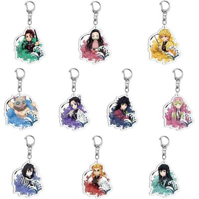 China The Other Main Acrylic Tanjirou Nezuko Shinobu Chain Charm Japan Anime Demon Slayer Charm For Wholesale for sale