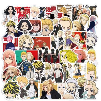 China Cartoon Sticker Tokyo Avengers Waterproof Sticker Die Cut Sticker UV Printing Luggage Decoration 50pcs/set for sale