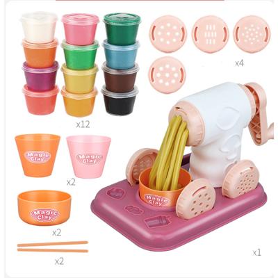 China Toy Fun 3d Diy Noodle Educational Ice Cream Toys Small Eco-friendly Material Baby Plasticine Toy Chef for sale