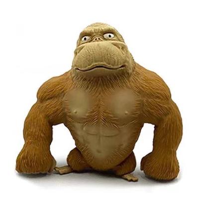 China Tpr Maxi Baba Gorilla Decompression Toy Squeeze High Toy Unzip elastic the gorilla toy for gifts for sale