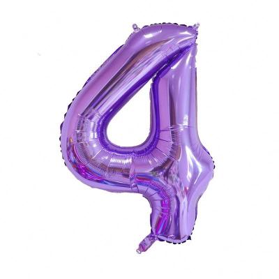 China Fashion Baby Toy 40Inch Number Standard Balloons 4D Foil Balloon For Birthday Christmas for sale