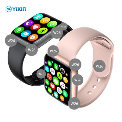 China 1.75 Inch Smart Watch W26 Series 6 Full Touch Screen Smartwatch Reloj BT Call Bar Watch Android Smart Watch for sale