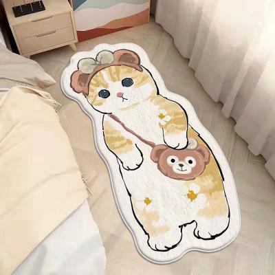 China Antimicrobial Customer Designs Anti Slip Mat Floor Diatom Mud Soft Mat Toilet Door Carpet Absorbent Semicircle Rectangle Print Foot Bath Mat for sale