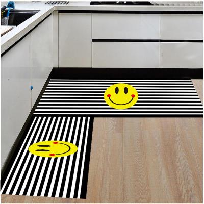 China Washable Non slip absorbent kitchen mat with customized printed pattern Cheap for wholesale for sale