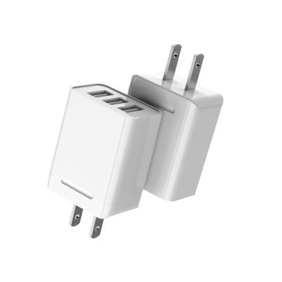 China UniversalÂ   Mobile Phone Charger 5V 3.1A 3 Port Wall Charger Hot Selling Smart USB Charging Head for sale