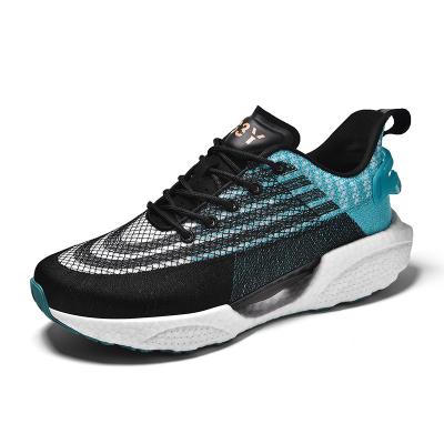 China Fashion Custom Men's Fashion Breathable Sports Shoes Microfiber Non-slip Running Shoes Men's Breathable Running Shoes for sale