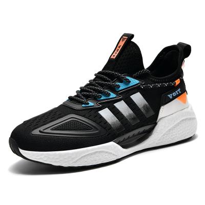 China Lightweight Men's Fluorescent Sports Shoes Comfortable Walking Style Shoes Breathable Fitness Walking Shoes for sale