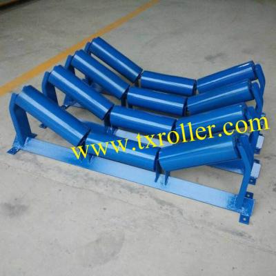 China Coal Conveyor Roller Frame Roller Frame Carbon Steel Conveyor Roller Frame Troughed for sale