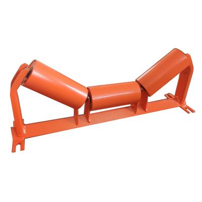 China Belt Conveyor Roller Carrier Roller HDPE Heat Resistant Steel Roller For Material Handling for sale