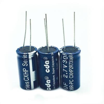 China Capacitor 2.7V 30F CXHP2R7306R-TW CDA General Purpose Super Farad Capacitor Size 16*30 2.7V 30F Super Capacitor for sale