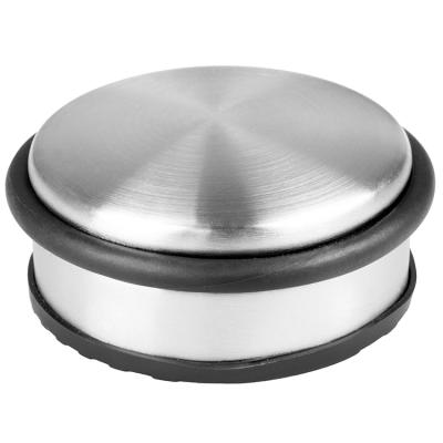 China Ningbo Jutye Stainless Steel Stainless Steel Door Stop For Europe Diameter 10cm x H4.5cm Weight 1.1KG Door Stopper for sale