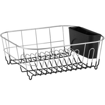 China Sustainable Jutye Stainless Steel Metal Over Sink Dish Drying Storage Rack Dish Drainers for sale