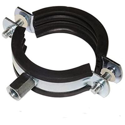 China Strong Adjustable Connection Jutye Stainless Steel Metal Pipe Clip Clamps With Rubber for sale