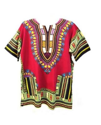 China Plus size 2021 african designs women fashion news traditional print boho dashiki shirts for sale