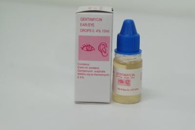 중국 0.4% 10 ml 눈 약물 겐타마이신 황산염 귀/Gentamycin 점안액은 떨어집니다 판매용