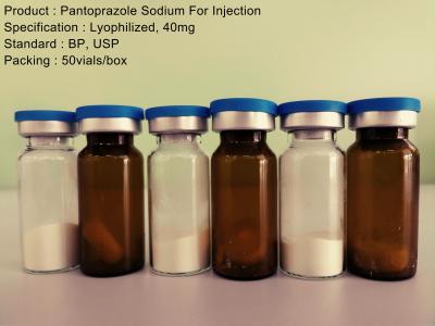 China Lyophilized Powder Injection / Pantoprazole Sodium For Injection 40mg Anti acid Anti Reflux for sale