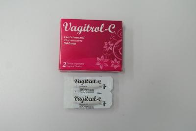 China Clotrimazole Tablet 500 Mg , Suppository Clotrimazole Vaginal Cream for sale