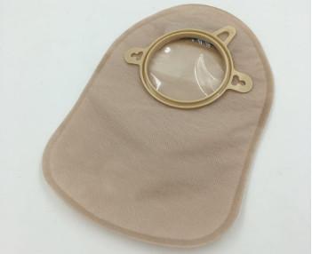 China Beige Disposable Medical Products / One Piece Close Pouch Disposable Colostomy Bags for sale