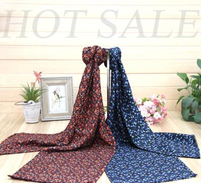 China Customized Plaid Screen Printing Scarves Mens Silk And Wool Scarf For Autumn for sale