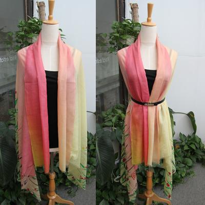 China Retro Natural Knitted Handmade 100% Wool Scarf For Ladies / Girls for sale