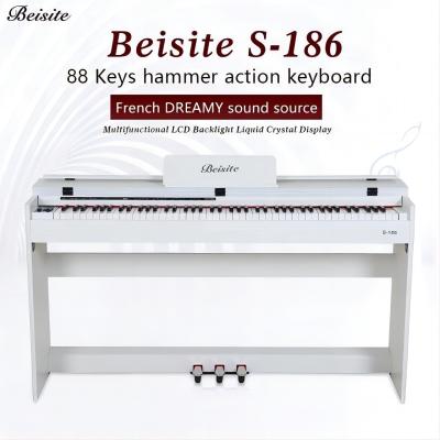 China Large Upright Acoustic Piano 88 Keys Power 20WX2 With USB Interface for sale