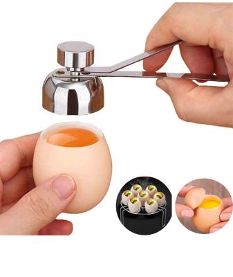 China Viable Stainless Steel Raw Egg Cookie Shell Cutter Opener Topper Kitchen Tool Creative Boiled Innovative 2022 304 Instruments for sale