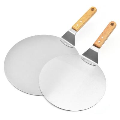 China Wholesale Viable Pizza Tools Folding Shovel Oak Wooden Dish Pizza Handle Premium Pizza Peel Shovel With Wood Handle for sale