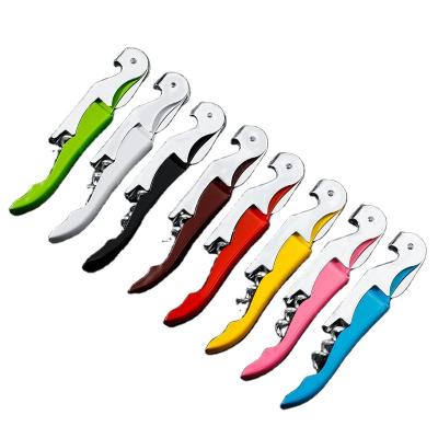 China 2022 Instruments Stainless Steel Innovative Viable Multifunction Metal Corkscrew Portable Wine Bottle Opener With Custom Logo Corkscrew for sale