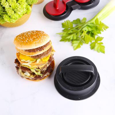 China Viable Kitchen Accessories ABS Material Hamburger Making Tools 3 in 1 Round Shape Chops Meat Press Mold Hamburger Maker for sale