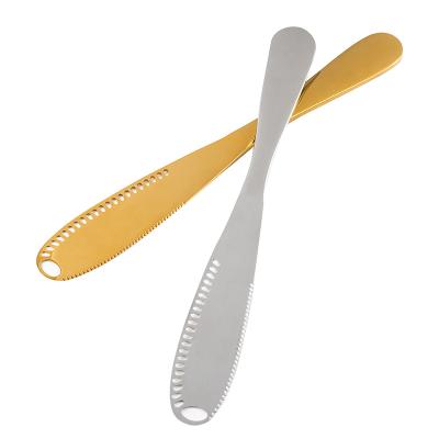 China Amazon Dinner Knife Multifunctional Viable Butter Spreader Stainless Steel Butter Knife for Cold Butter Chocolate and Soft Cheese for sale