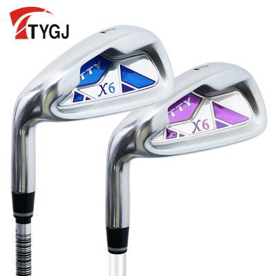 China Steel left-handed number 7, beginner's practice golf club, men's and women's club for sale