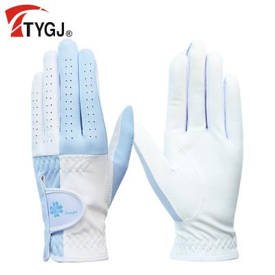 China TTYGJ Women's Golf Gloves Golf Gloves Women Golf Non Slip Microfiber Gloves Left and Right Set for sale