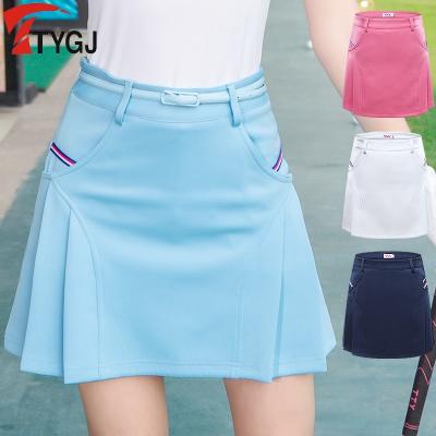 China TTYGJ Golf Women's Breathable Skirt Sports Anti-glare Fashion Casual Soft Tennis Running Quick Dry Half Skirt for sale