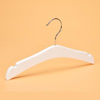 China Inspring Durable White Wooden Hanger Kids Wooden Hangers for sale