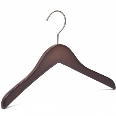 China With pants bar factory hot sale baby hanger child wooden coat pull and coat hanger for sale