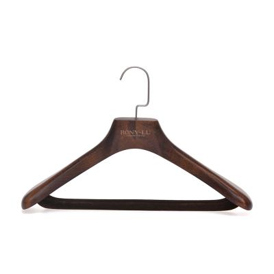 China With tie rod and pants bar Inspring branded bridal dress wooden hangers for clothes for sale