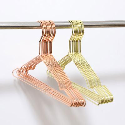 China Durable Inspring Metal Gold Hanger Metal Hanger Rose Gold and Gold Metal Hanger for sale