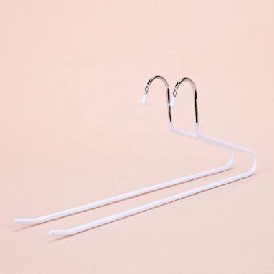 China Flat Shape Inspring Hanger Gaiters Pants Hanger With Open Shape for sale