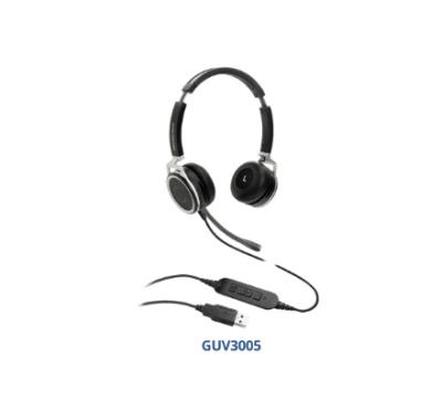 China HD USB Headsets With Noise Canceling Mic Grandstream GUV3005 Weight: 192g for sale