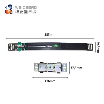 China Buffer Device Plastic Adjustable Metal Solf End Sliding Door Soft Narrow Damper for sale