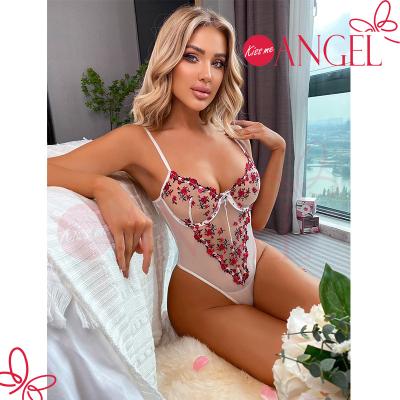 China Spandex/Polyester KISS ME ANGEL allure one-piece top spaghetti tops tie ladies fashion show patent leather sexy lingerie women for sale