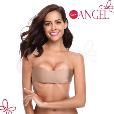 China Freebra Antibacterial Eco Friendly Strapless Silicone Self Adhesive One Piece Bra for sale