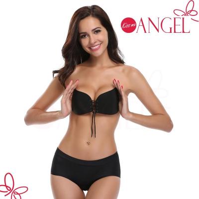 China MOQ=1pc antibacterial strapless seamless silicone freebra adhesive bra for sale