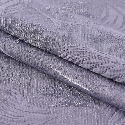 China Netting High Quality Durable 160gsm Gray Feather Pattern Soft Thick Ribbed Knit Fabric for sale