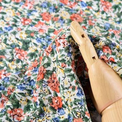 China China Manufacture Anti-static Comfortable Soft Simple Women Small Flowers Printing Chiffon Fabric for sale